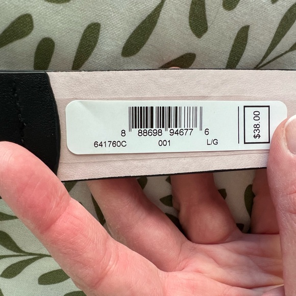 Calvin Klein Synthetic Leather Black Belt - Picture 4 of 5